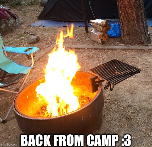 BACK FROM CAMP :3 | made w/ Imgflip meme maker