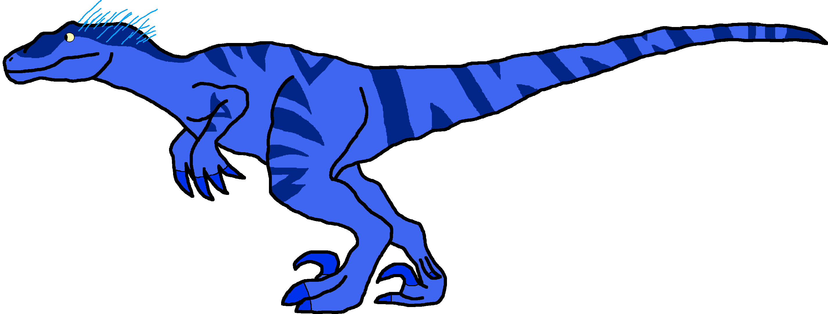 Male Velociraptor Variant B (Paleoverse + EOIverse) Blank Meme Template