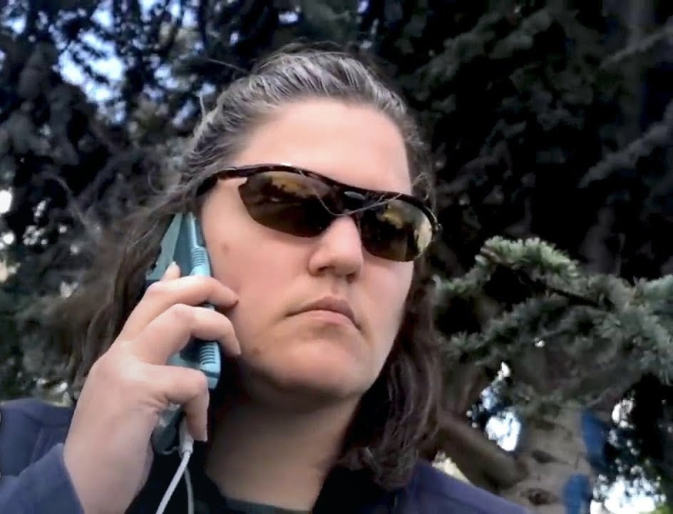 Karen calling 911 Blank Meme Template