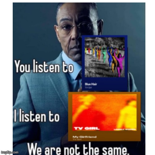 I listen to both hehe | image tagged in tv girl | made w/ Imgflip meme maker