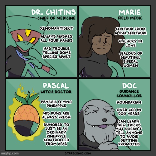 image tagged in stars,medics,insect,centaur,pineapple,dog | made w/ Imgflip meme maker