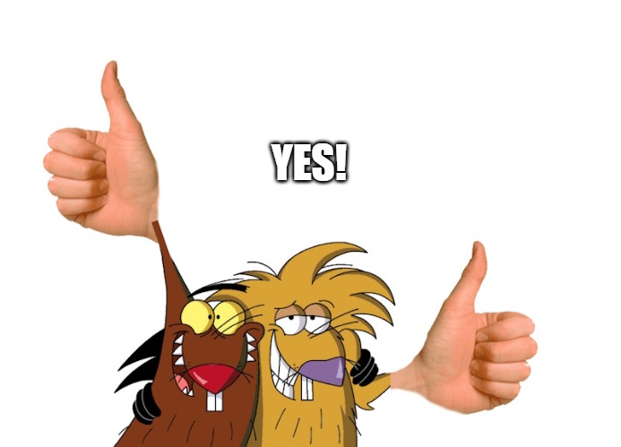thumbs up | YES! | image tagged in thumbs up | made w/ Imgflip meme maker