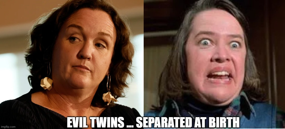 Katie & Kathy | EVIL TWINS ... SEPARATED AT BIRTH | image tagged in ugly twins | made w/ Imgflip meme maker