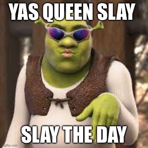 SLAY ALL DAY | YAS QUEEN SLAY; SLAY THE DAY | image tagged in slay all day | made w/ Imgflip meme maker