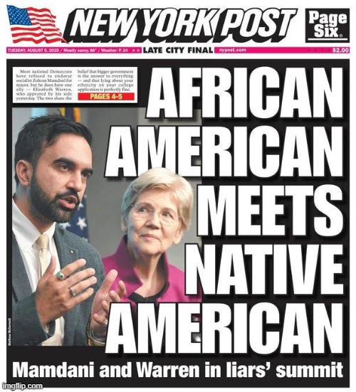 Liars Love to Lie | image tagged in mamdani,elizabeth warren,two peas in a pod,liars,lies,i'm tired of pretending it's not | made w/ Imgflip meme maker