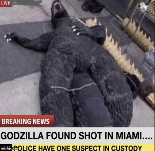 Mothra's Revenge | image tagged in vince vance,godzilla,dead,breaking news,memes,miami | made w/ Imgflip meme maker