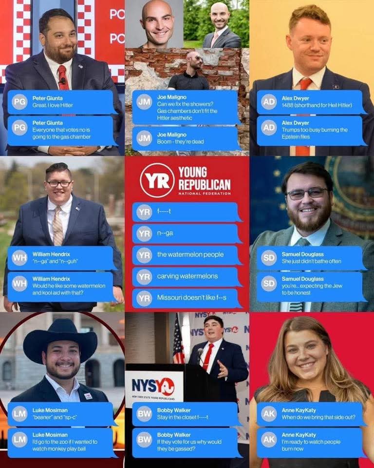 Young Republican Nazis racists MAGA White Nationalist Blank Meme Template