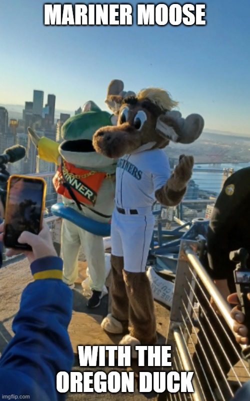MARINER MOOSE WITH THE OREGON DUCK | made w/ Imgflip meme maker