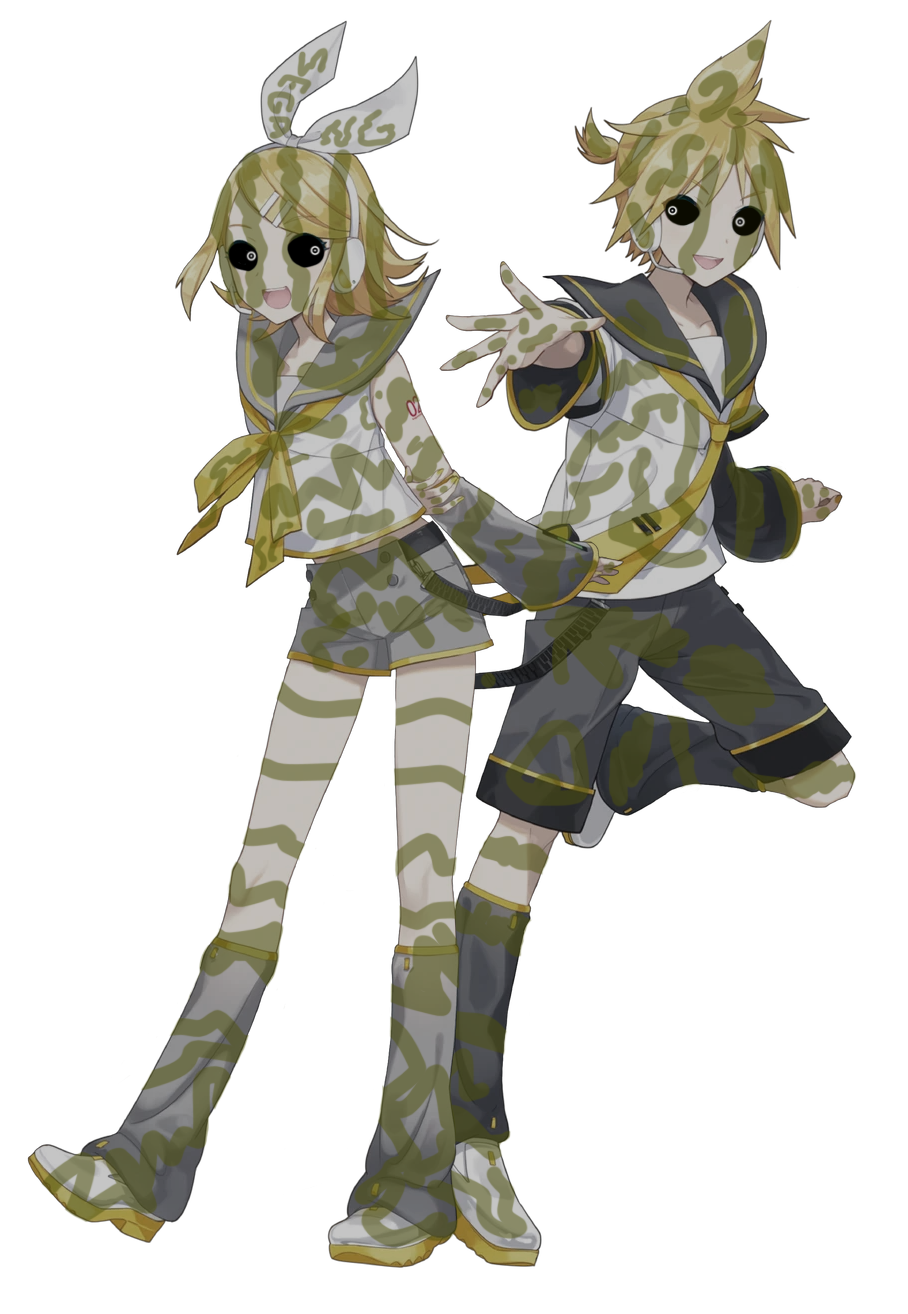 Phantom Kagamine Rin & Len Blank Meme Template