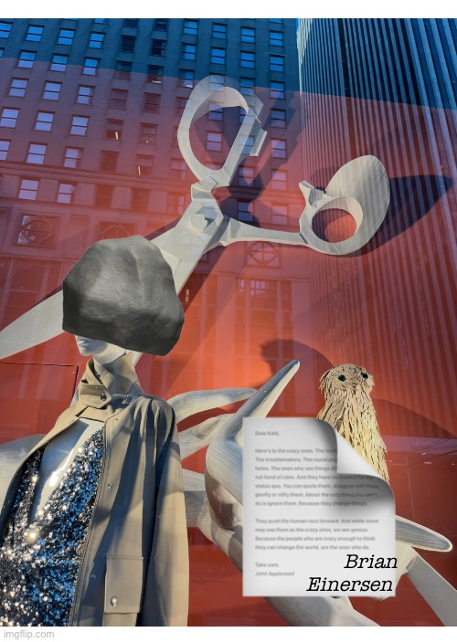 RocK Paper Scissors | 🪨; 📄; Brian Einersen | image tagged in fashion,bergdorf goodman,emooji art,rock paper scissors,april 2025,brian einersen | made w/ Imgflip meme maker