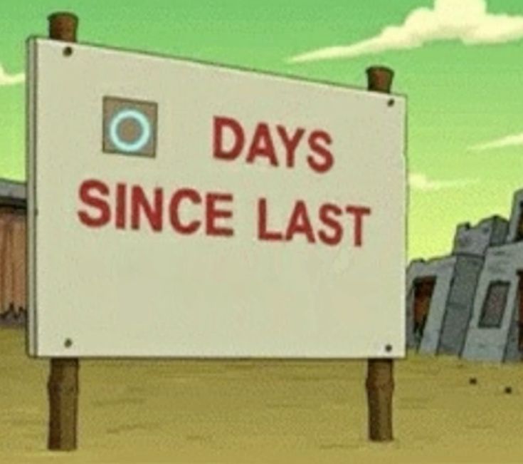 0 Days Since Last Blank Meme Template