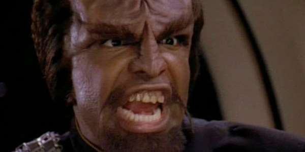 High Quality Worf Angry Blank Meme Template