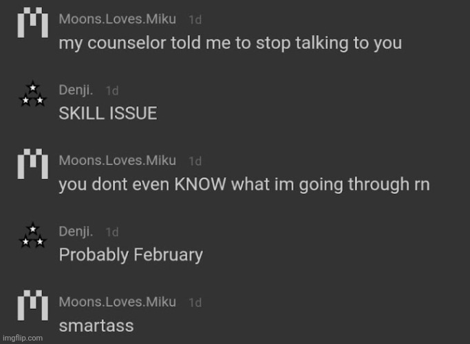 She didn't listened to her councellor | made w/ Imgflip meme maker