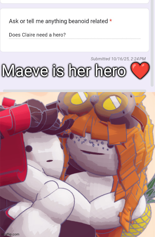 Maeve is her hero ❤️ | image tagged in claire and maeve | made w/ Imgflip meme maker