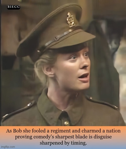 Comedy Gold | image tagged in blackadder,woman,man | made w/ Imgflip meme maker