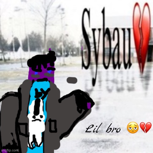Sbyau lil bro ?? | Lil bro 🫩💔 | image tagged in sybau empty | made w/ Imgflip meme maker