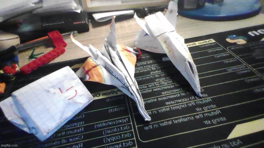 f-15 and f-22 origami | made w/ Imgflip meme maker