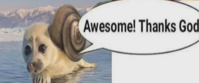 Awesome! Thanks God! | image tagged in awesome thanks god | made w/ Imgflip meme maker