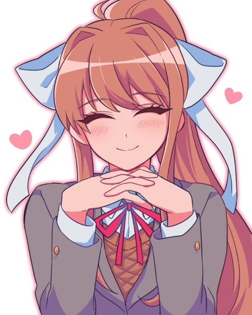 10 ups and my next name will be Monika from DDLC | made w/ Imgflip meme maker