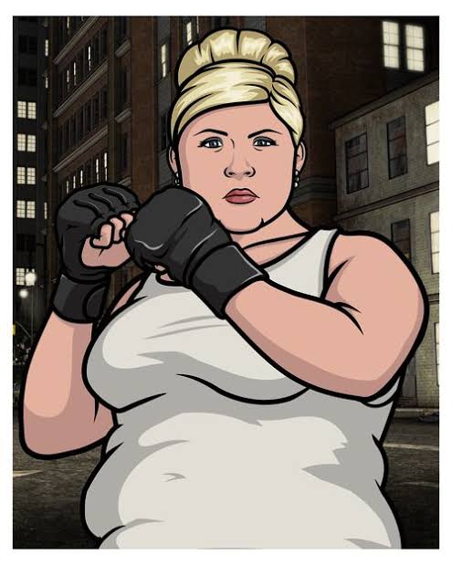 Archer Pam boxing Blank Meme Template