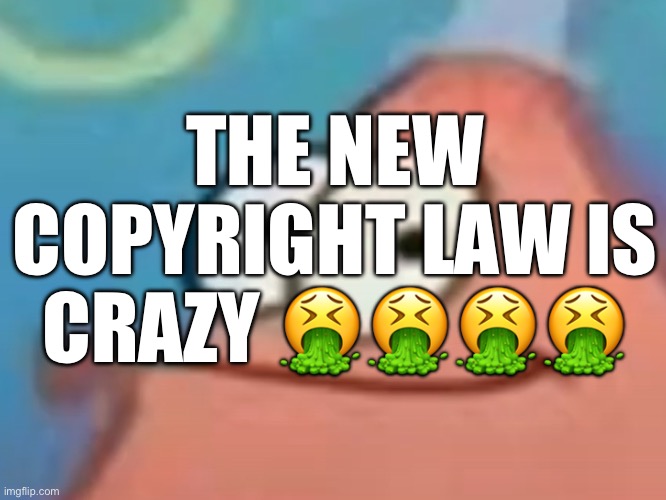 THE NEW COPYRIGHT LAW IS CRAZY ???? | made w/ Imgflip meme maker