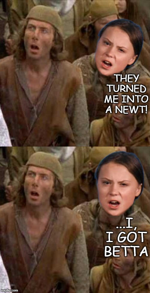THEY TURNED ME INTO A NEWT! ...I, I GOT BETTA | image tagged in turned me into a newt | made w/ Imgflip meme maker