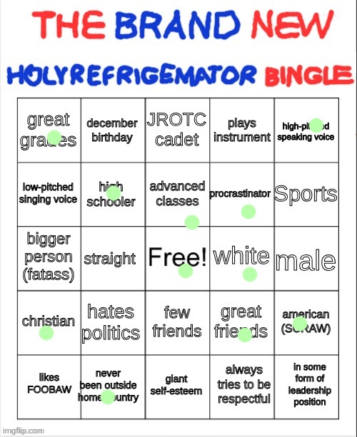 HolyRefrigemator Bingo 2.0 | image tagged in holyrefrigemator bingo 2 0 | made w/ Imgflip meme maker