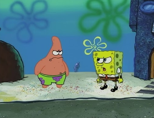 Hey Patrick are you angry too Blank Meme Template