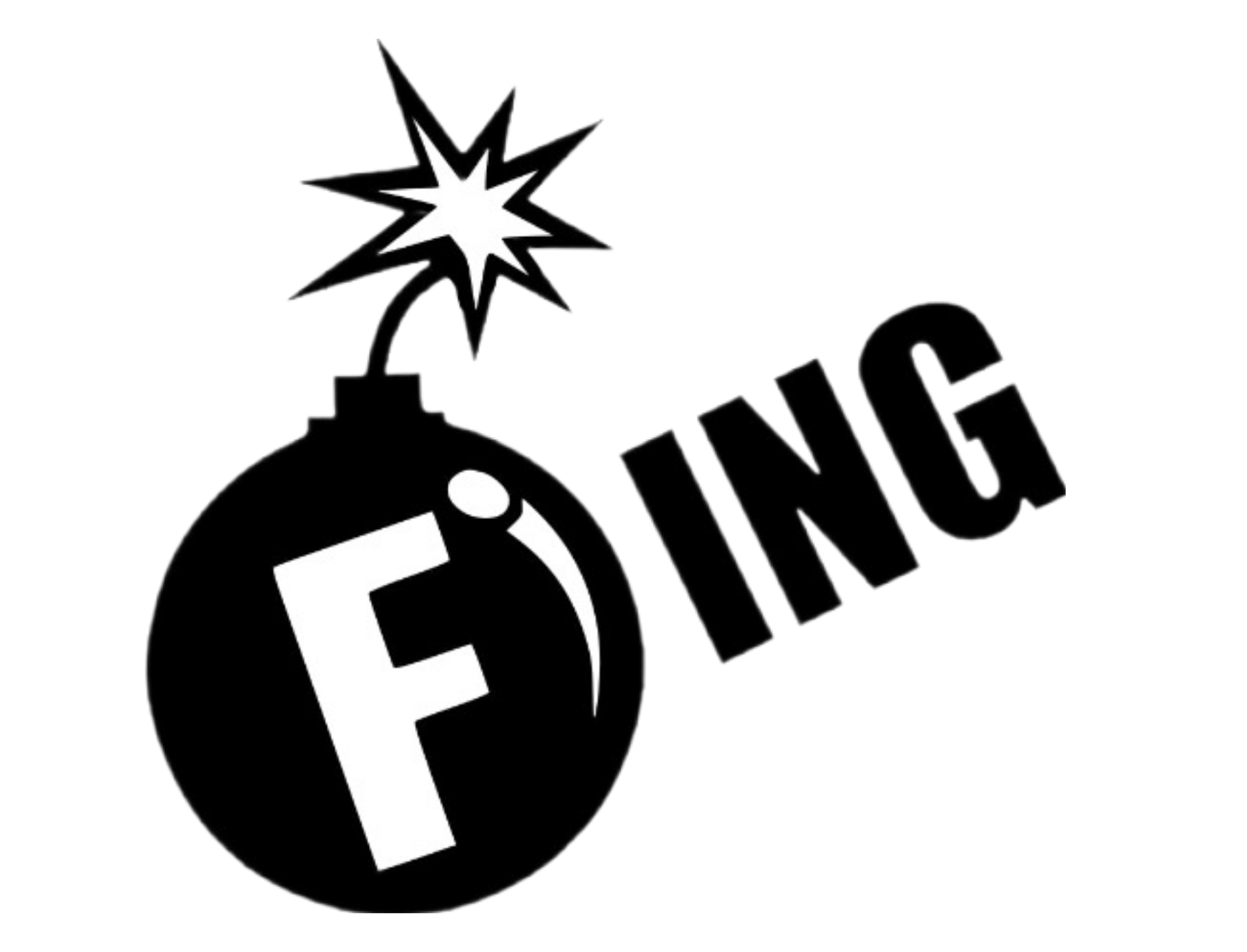 BSM PNG F bombing black and white Blank Meme Template