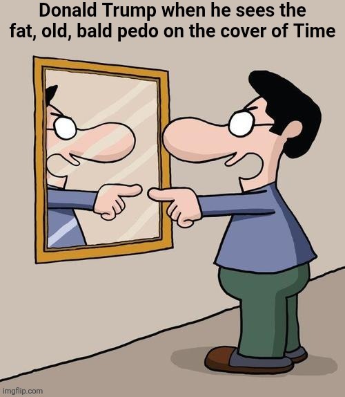 The dementia is so far along he doesn't even recognize himself in photos. Sad! | image tagged in scumbag republicans,terrorists,trailer trash,conservative hypocrisy,pedophiles,jeffrey epstein | made w/ Imgflip meme maker