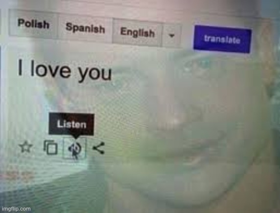 image tagged in i love you,i love bacon | made w/ Imgflip meme maker