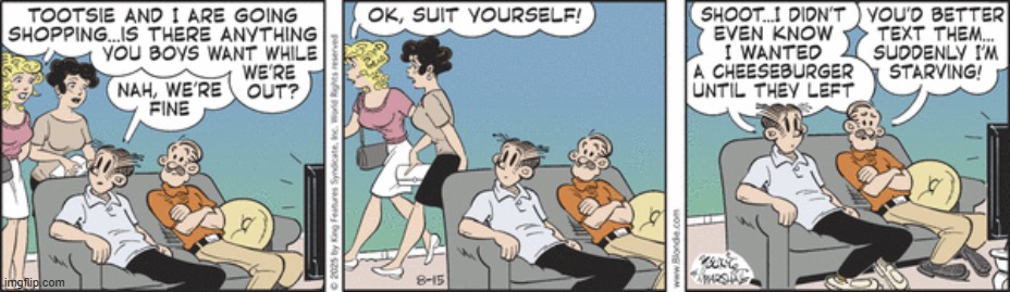 Blondie | image tagged in comics | made w/ Imgflip meme maker