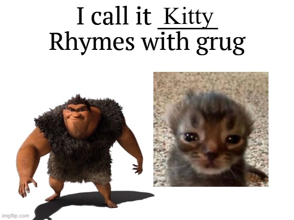 . | Kitty | image tagged in i call it _____ | made w/ Imgflip meme maker
