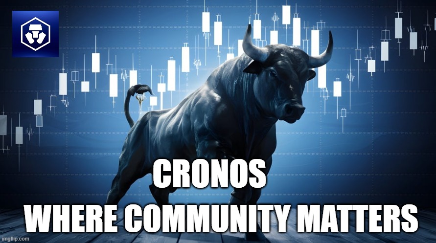 Crypto.com fam | CRONOS; WHERE COMMUNITY MATTERS | image tagged in crypto | made w/ Imgflip meme maker