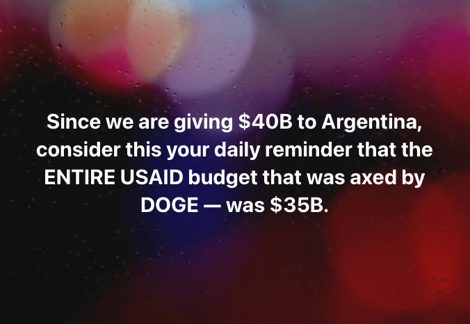 Argentina DOGE USAID Blank Meme Template