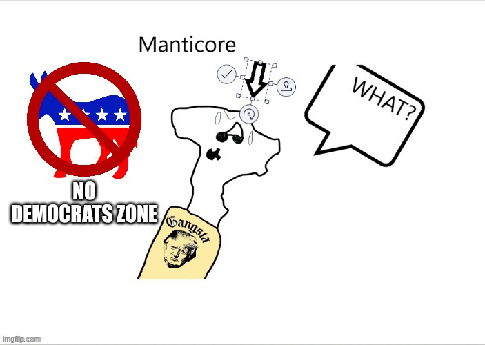 NO DEMOCRATS ZONE | made w/ Imgflip meme maker
