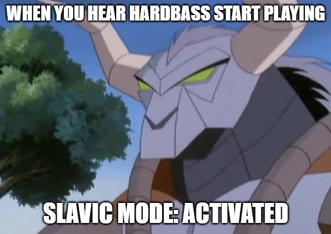 Khan Mort | WHEN YOU HEAR HARDBASS START PLAYING; SLAVIC MODE: ACTIVATED | image tagged in khan mort,slavic khan mort,slavic lives matter | made w/ Imgflip meme maker