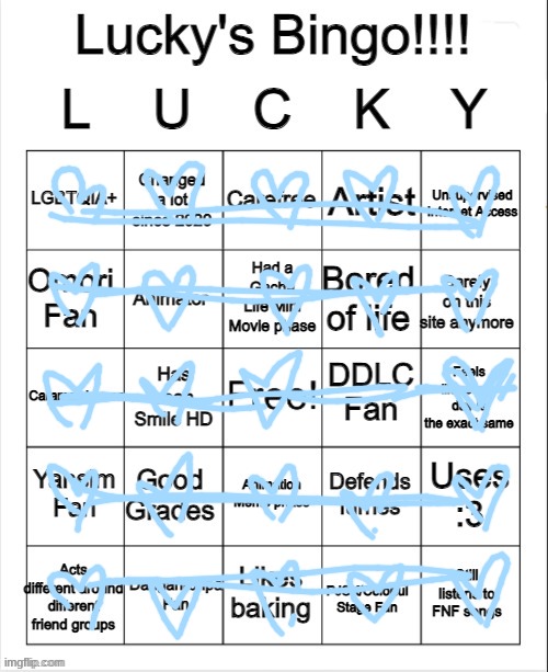 BRO | image tagged in lucky's bingo | made w/ Imgflip meme maker