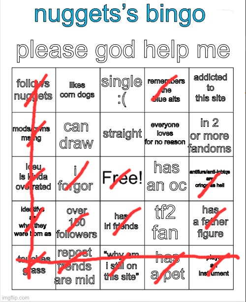 nuggets’s bingo | image tagged in nuggets s bingo | made w/ Imgflip meme maker