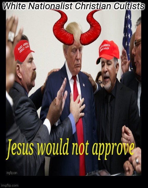White Nationalist Christian Cultists | image tagged in black background | made w/ Imgflip meme maker