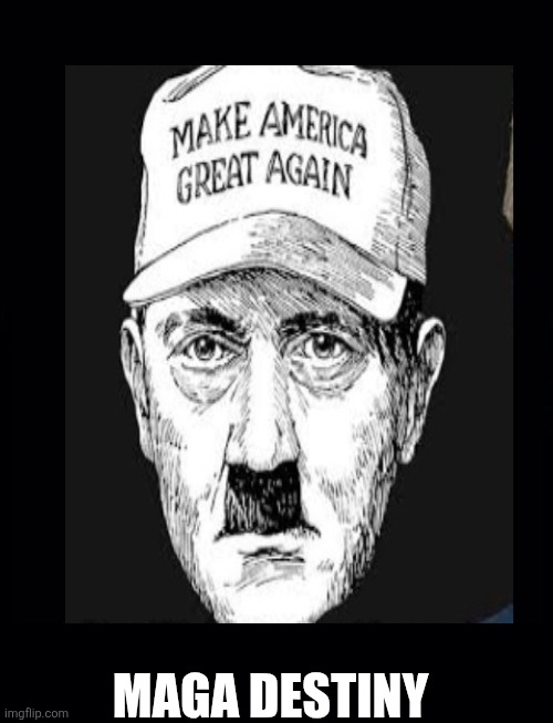 Black background | MAGA DESTINY | image tagged in black background | made w/ Imgflip meme maker