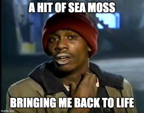 ATXFOODCO. | A HIT OF SEA MOSS; BRINGING ME BACK TO LIFE | image tagged in memes,y'all got any more of that | made w/ Imgflip meme maker