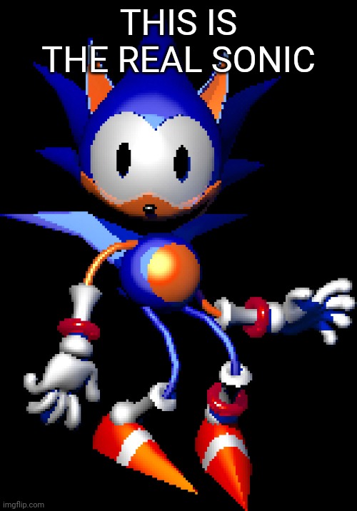 Rewrite Sonic | THIS IS THE REAL SONIC | image tagged in rewrite sonic | made w/ Imgflip meme maker