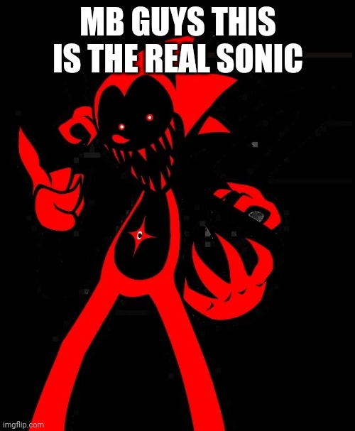fatal error | MB GUYS THIS IS THE REAL SONIC | image tagged in fatal error | made w/ Imgflip meme maker
