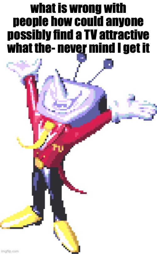 also happy halloween (what? ???) | what is wrong with people how could anyone possibly find a TV attractive what the- never mind I get it | image tagged in thin white template,sans undertale | made w/ Imgflip meme maker