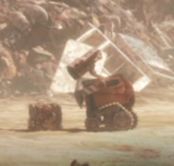 wall-e staring at trash Blank Meme Template