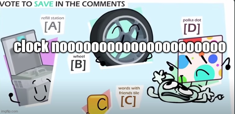 polka dot kills clock | clock nooooooooooooooooooooo | image tagged in polkadot kills me | made w/ Imgflip meme maker