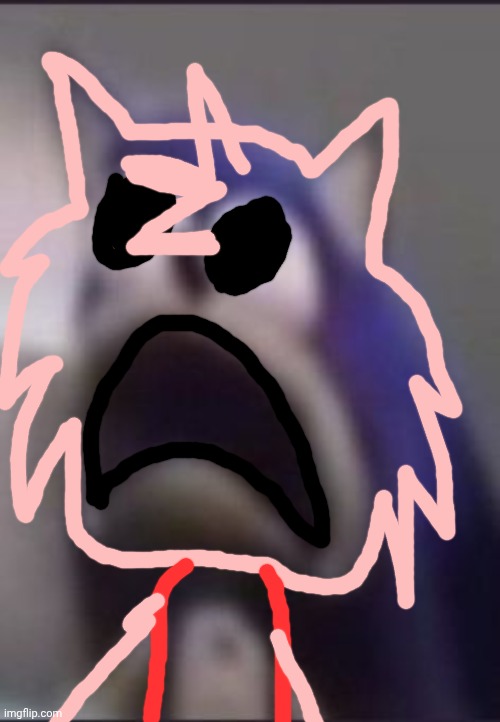 scared sonic | image tagged in scared sonic | made w/ Imgflip meme maker