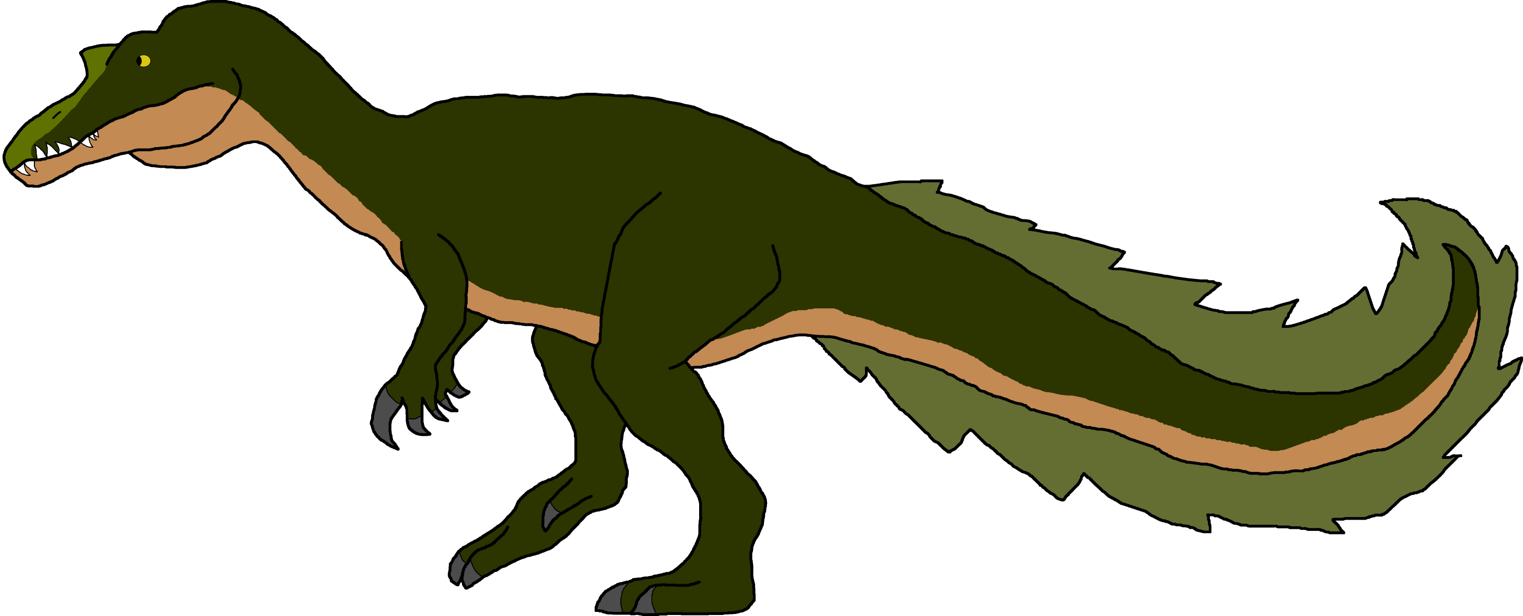Male Baryonyx (Paleoverse + EOIverse) Blank Meme Template