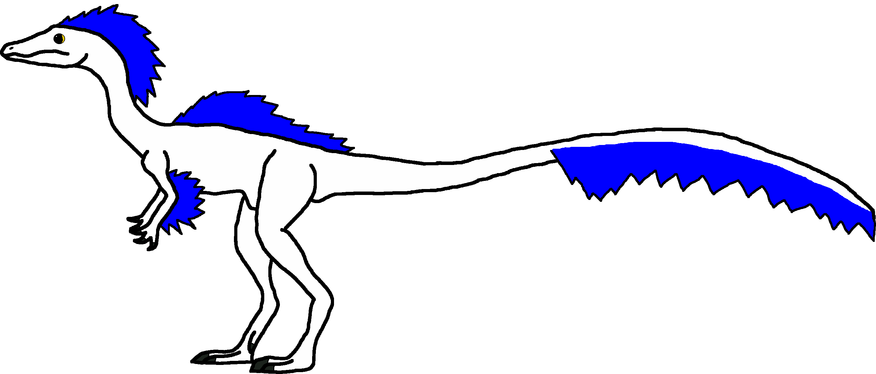 Male Compsognathus Variant 1 (PaleoVerse + EOIverse) Blank Meme Template